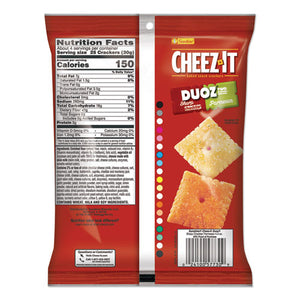 Cheez-it Duoz Crackers, Sharp Cheddar And Parmesan, 4.3 Oz Bag, 6-pack