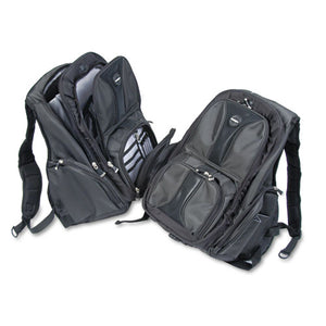 ESKMW62238 - Contour Laptop Backpack, Nylon, 15 3-4 X 9 X 19 1-2, Black