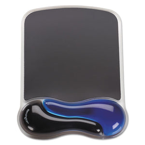 ESKMW62401 - Duo Gel Wave Mouse Pad Wrist Rest, Blue