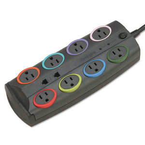 ESKMW62691 - 8-OUTLET ADAPTER MODEL SURGE PROTECTOR, BLACK, 8FT CORD, 3090 JOULES