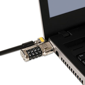 ESKMW64697 - Clicksafe Combination Laptop Lock, 6ft Steel Cable, Black