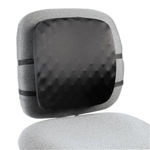 Halfback Back Support Chair Pad, 13w X 1 1-2d X 13 3-4h, Black
