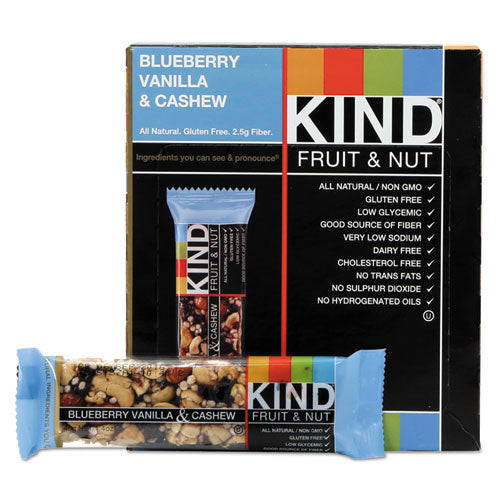 ESKND18039 - Fruit And Nut Bars, Blueberry Vanilla And Cashew, 1.4 Oz Bar, 12-box