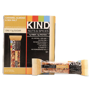 ESKND18533 - Nuts And Spices Bar, Caramel Almond And Sea Salt, 1.4 Oz Bar, 12-box