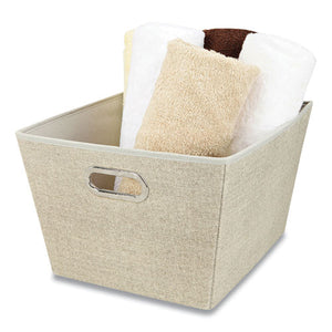 Storage Tote, Large, 7.5" X 10.8" X 13", Tan