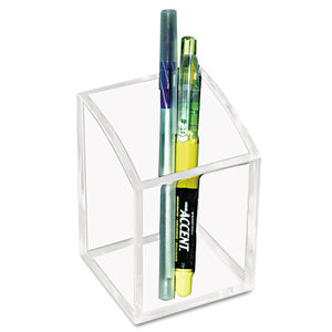 ESKTKAD20 - Acrylic Pencil Cup, 2 3-4 X 2 3-4 X 4, Clear