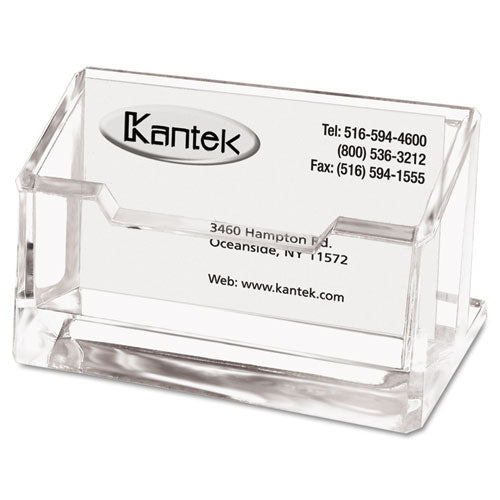 ESKTKAD30 - Acrylic Business Card Holder, Capacity 80 Cards, Clear