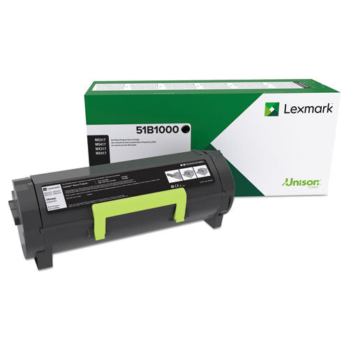 ESLEX51B1000 - 51B1000 UNISON TONER, 2500 PAGE-YIELD, BLACK