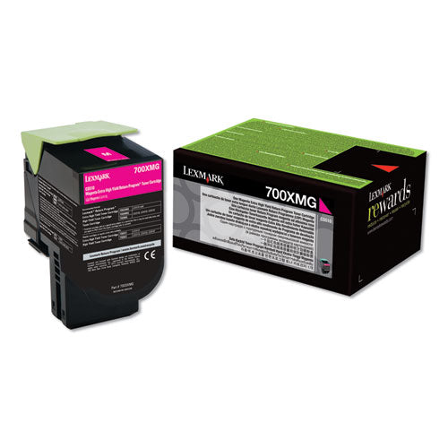 ESLEX70C0XMG - REMANUFACTURED 70C0XMG (700XMG) RETURN PROGRAM EXTRA HIGH-YIELD TONER, MAGENTA