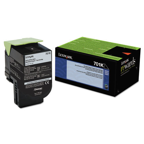 ESLEX70C10K0 - 70C10K0 RETURN PROGRAM TONER, 1000 PAGE-YIELD, BLACK