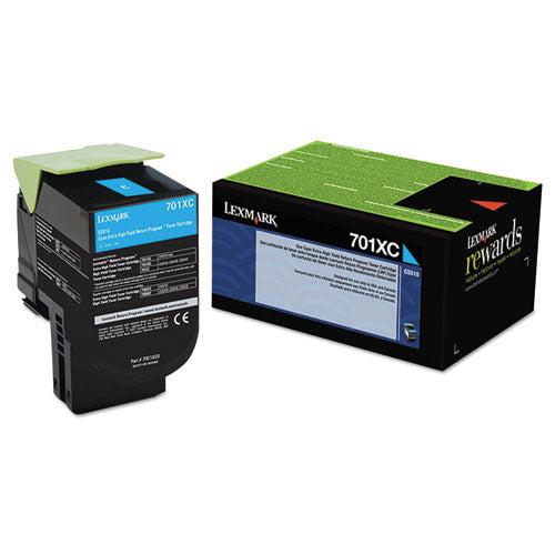 ESLEX70C1XC0 - 70C1XC0 RETURN PROGRAM EXTRA HIGH-YIELD TONER, 4000 PAGE-YIELD, CYAN