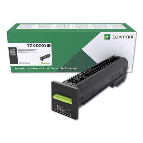 ESLEX72K1XK0 - REMANUFACTURED 72K1XK0 (CS820) RETURN PROGRAM EXTRA HIGH-YIELD TONER, BLACK