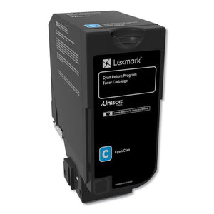 ESLEX74C10C0 - REMANUFACTURED 74C10C0 (CS720-CS725-CX725) RETURN PROGRAM TONER, CYAN