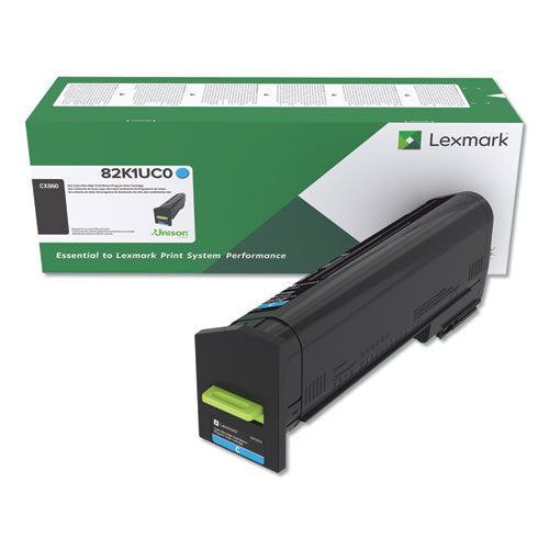 ESLEX82K1UC0 - REMANUFACTURED 82K1UC0 (CX860) RETURN PROGRAM ULTRA HIGH-YIELD TONER, CYAN