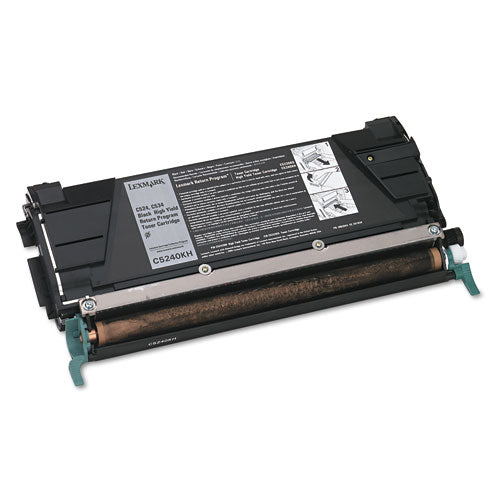 ESLEXC5240KH - C5240KH (C524-C534) RETURN PROGRAM HIGH-YIELD TONER, 8000 PAGE-YIELD, BLACK