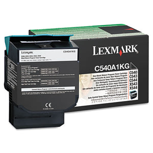 ESLEXC540A1KG - C540A1KG RETURN PROGRAM TONER, 1000 PAGE-YIELD, BLACK