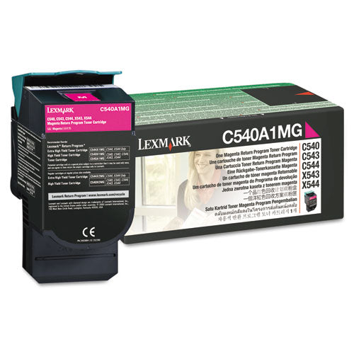 ESLEXC540A1MG - C540A1MG RETURN PROGRAM TONER, 1000 PAGE-YIELD, MAGENTA