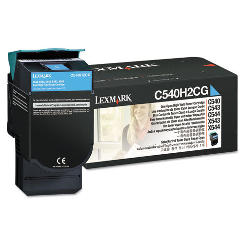 ESLEXC540H2CG - C540h2cg High-Yield Toner, 2000 Page-Yield, Cyan