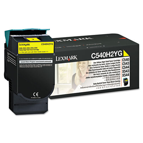 ESLEXC540H2YG - C540h2yg High-Yield Toner, 2000 Page-Yield, Yellow