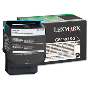 ESLEXC544X1KG - C544X1KG RETURN PROGRAM EXTRA HIGH-YIELD TONER, 6000 PAGE-YIELD, BLACK