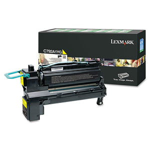 ESLEXC792A1YG - C792A1YG RETURN PROGRAM TONER, 6000 PAGE-YIELD, YELLOW