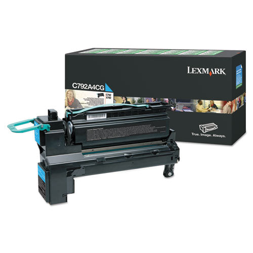 ESLEXC792A4CG - REMANUFACTURED C792A4CG (C792) RETURN PROGRAM TONER, 6000 PAGE-YIELD, CYAN