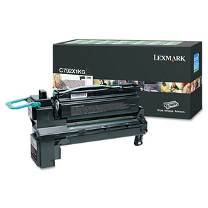 ESLEXC792X1KG - C792X1KG RETURN PROGRAM EXTRA HIGH-YIELD TONER, 20000 PAGE-YIELD, BLACK