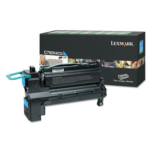 ESLEXC792X4CG - REMANUFACTURED C792X4CG (C792) RETURN PROGRAM EXTRA HIGH-YIELD TONER, CYAN