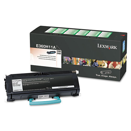 ESLEXE360H11A - E360H11A (E360-E46X) RETURN PROGRAM HIGH-YIELD TONER, 9000 PAGE-YIELD, BLACK