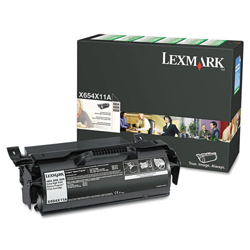 ESLEXX654X11A - X654X11A RETURN PROGRAM EXTRA HIGH-YIELD TONER, 36000 PAGE-YIELD, BLACK