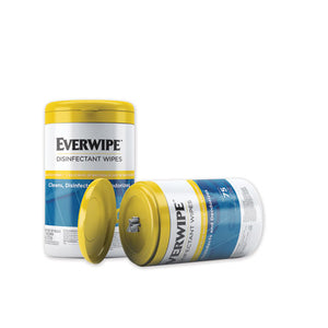 Everwipe Disinfectant Wipes, 7 X 7, 75-canister, 6-carton
