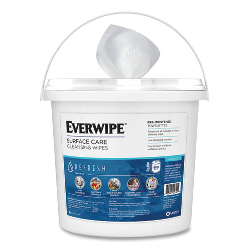 Cleaning And Deodorizing Wipes, 6 X 8, 900-dispenser Bucket, 2 Buckets-carton