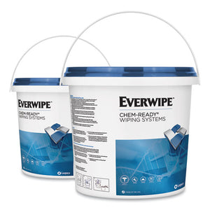 Everwipe Chem-ready Dispenser Bucket, 7.13 X 7.13 X 7, White, 5-carton