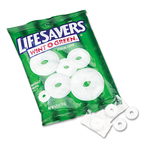 ESLFS88504 - Hard Candy Mints, Wint-O-Green, Individually Wrapped, 6.25oz Bag