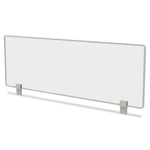 ESLITTR721 - Trento Line Dividing Panel, Polycarbonate, 47-1-8 X 1 3-4 X 15-1-2, Translucent