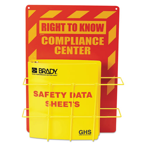 ESLMTH121370 - Sds Compliance Center, 14 X 20, Yellow-red