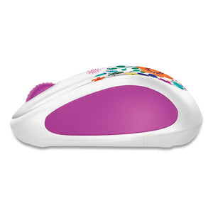 Design Collection Wireless Optical Mouse, 2.4 Ghz Frequency-33 Ft Wireless Range, Left-right Hand Use, Spring Meadow