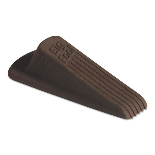 ESMAS00985 - BIG FOOT DOORSTOP, NO-SLIP RUBBER, 2 1-4W X 4 3-4D X 1 1-4H, BROWN, 12-PACK