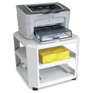 ESMAT24060 - Mobile Printer Stand, Three-Shelf, 17-4-5w X 17-4-5d X 14-3-4h, Platinum