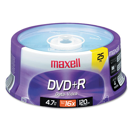 ESMAX639011 - Dvd+r Discs, 4.7gb, 16x, Spindle, Silver, 25-pack