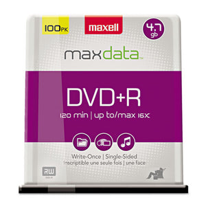 ESMAX639016 - Dvd+r Discs, 4.7gb, 16x, Spindle, Silver, 100-pack