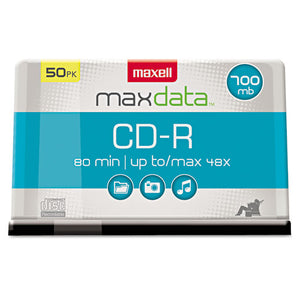 ESMAX648250 - Cd-R Discs, 700mb-80min, 48x, Spindle, Silver, 50-pack