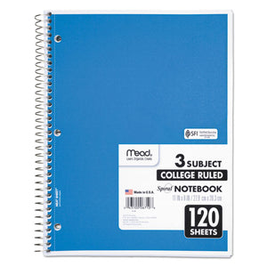 ESMEA06710 - Spiral Bound Notebook, Perforated, College Rule, 11 X 8, White, 120 Sheets