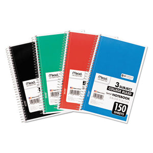 ESMEA06900 - Spiral Bound Notebook, Perforated, College Rule, 9.5 X 5.5, White, 150 Sheets