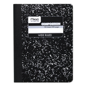ESMEA09910 - Composition Book, Wide Rule, 9 3-4 X 7 1-2, White, 100 Sheets