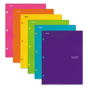 ESMEA38056 - Four-Pocket Portfolio, 8 1-2 X 11, Assorted Colors, Trend Design, 6-pack