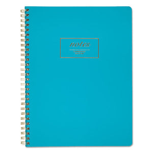 ESMEA49587 - Fashion Twinwire Business Notebook, 9 1-2 X 7 1-4, Teal, 80 Sheets
