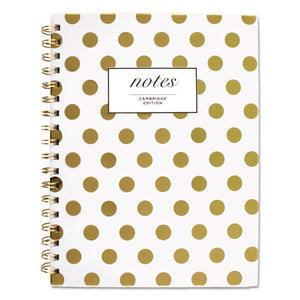 ESMEA59016 - Gold Dots Hardcover Notebook, 9 1-2 X 7, 80 Sheets