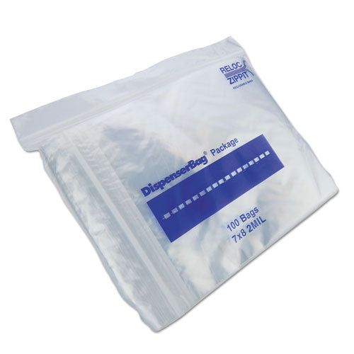 ESMGPMGZ2P0708 - PLASTIC ZIPPER BAGS, 2 MIL, 7W X 8H, CLEAR, 2000-CARTON