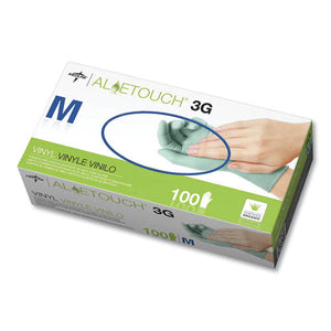 ESMII6MDS195175 - ALOETOUCH 3G SYNTHETIC EXAM GLOVES - CA ONLY, GREEN, MEDIUM, 100-BOX
